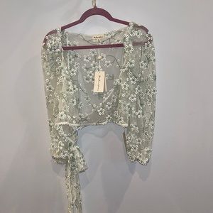 Never Worn For Love & Lemons Crop Top Blouse